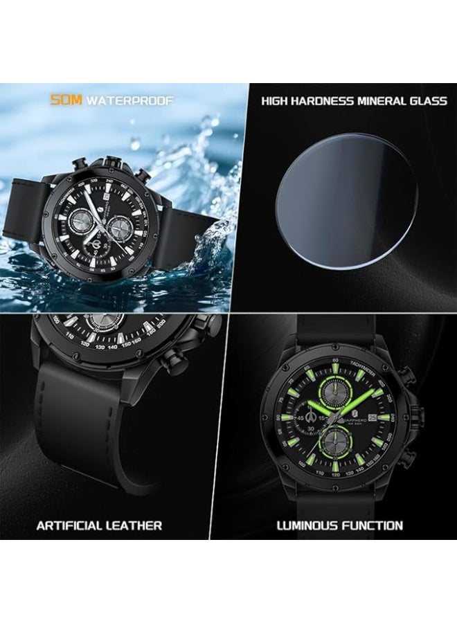 Sapphero Watches for Men Chronograph Quartz Men Watches Gift for Men - Image 5